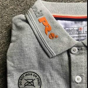 Men's Branded Collar T- Shirt Gray - Small