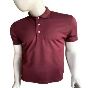 M Red Mens Branded T shirt Tall Select Snag-Proof Polo