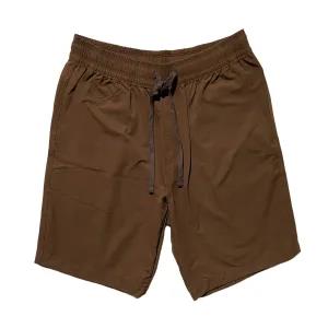 S Brown Mens Branded Cam Short - P009