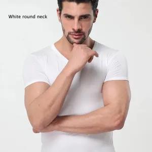 S,White Vests Inner Ware Mens MODAL Solid Color Clothing C