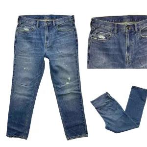 Waist:36 Blue Mens Branded Patch Denim Jeans