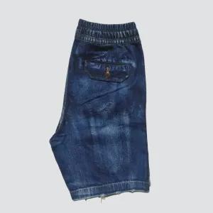 XXL Dark blue Mens Branded Denim Short - JACK WILLS