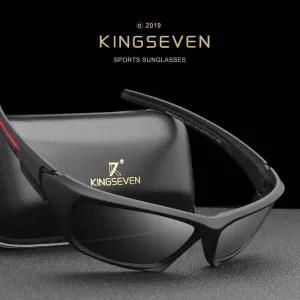 Black Grey Kingseven Fashion Men Luxury Polarized UV400 Mirr