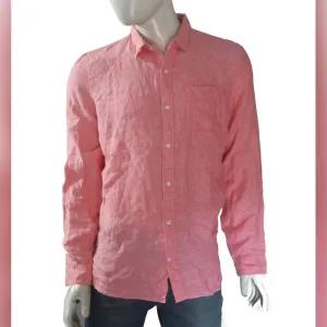 Pink S Mens linan long sleeve shirts