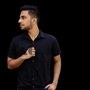 Premium Linen Mens Shirt Short sleeve Shirts - Black