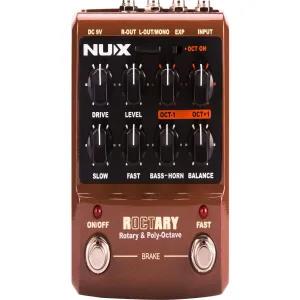 Dark Brown NUX ROCTARY Force Guitar Effect Pedal 2-in-1 Rota