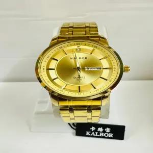 GOld Mens Casual Wristwatch