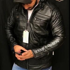 Generic Men's Faux Leather Jacket