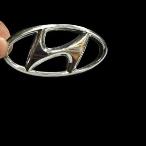 Hyundai Logo Badge Chrome Emblem Small