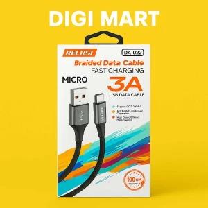 3A Original Micro USB Fast Charging Data Cable - 1m