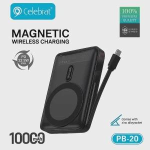 Celebrat PB-20 Magnetic Wireless Power Bank 10000mAh