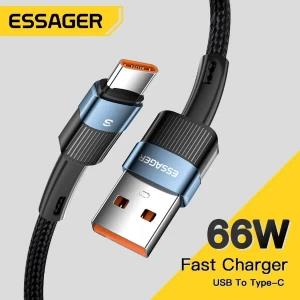 essager 66W 6A 2M length Usb to TyeC Fastcharging Cable
