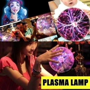 Magic Plasma Ball Lamp Crystal Neon Sphere Negative Ion Generator Car Interior Light Music Sound Control Lightning