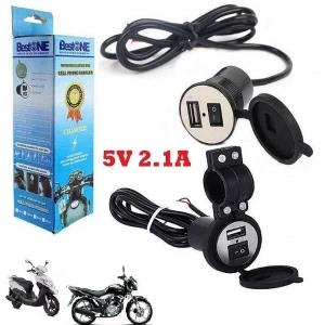 Waterproof Motorcycle 12V USB Charger DC 5V/1A