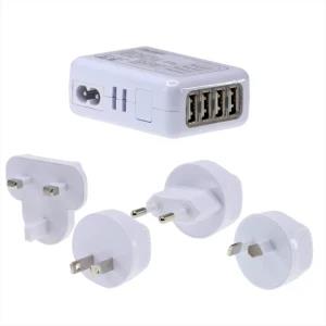 Worldwide 4 x USB Charging Adaptor