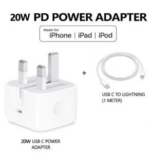 Apple iphone 20W USB-C Power Adapter Charger with Cable