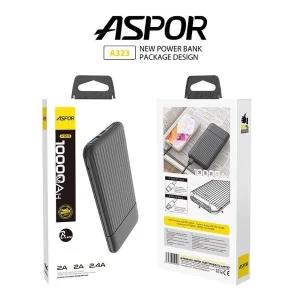Aspor A323 Power Bank 10000mAh 2 Outputs