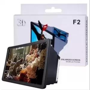 Black F2 Portable 3D Magnifier Enlarged Screen mobile phone