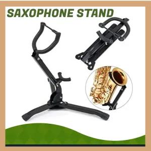Black Saxophone Stand Foldable Alto/Tenor Sax Stand Saxophon