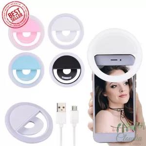 Black Selfie Enhancing Fill Light For Phones Usb Charge Led