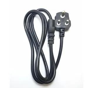 Generic Black Rice Cooker 3 Pin EU Power Cable Cord