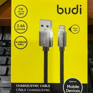 Budi 3A Fast Charging Micro USB Cable Aluminum Shell