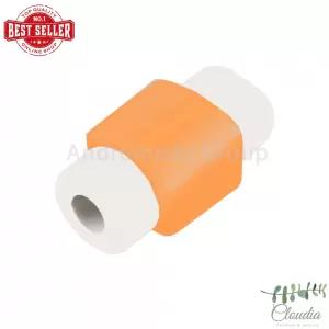Generic Orange Silicone USB Cable & Earphone Protector