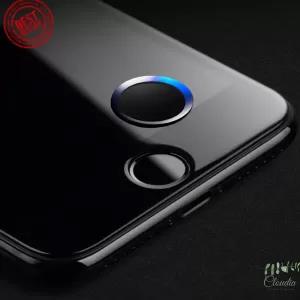 iPhone Home Button Sticker Fingerprint Support Blue Black