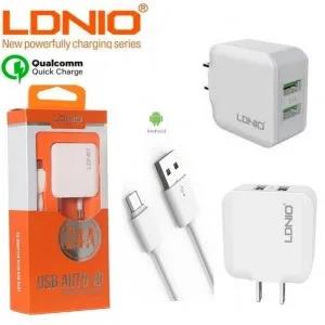 LDNIO A2201 2.4A Dual USB Charging Travel adapter Head