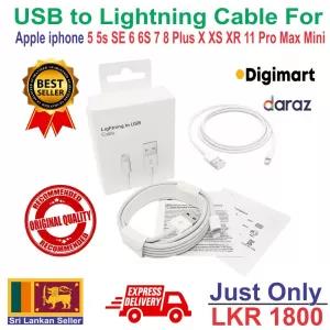 Lightning to USB Cable (1 m) iphone 5 to 11 Pro Max Mini