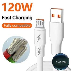 Micro USB Cable 5A Fast Charging Wire Fast Data Cable