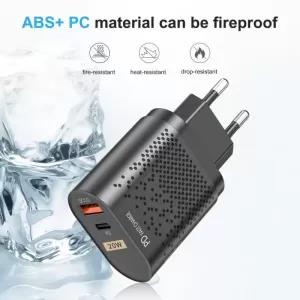 Universal BK-384 20W PD Quick Charger 3.0 USB/Type C Wall Charger