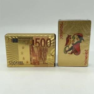 Gold foll playing cards