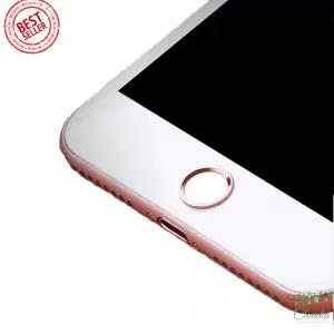 Rose Gold White Iphone Sticker Support Finger Print