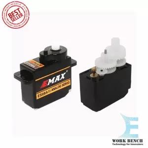 Black Rc Plane Spare Part Emax Es08Aii 08A 8G 8.5G Servo For