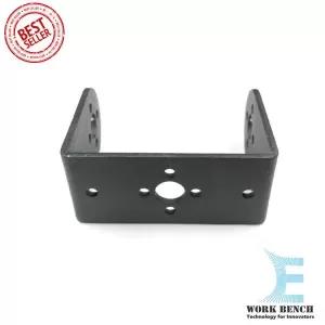 Black U Type Servos Bracket Steering Gear Bracket Robot Mani
