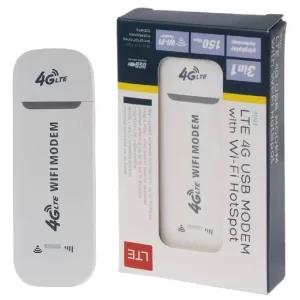 White LTE 4G USB Modem With WiFi Hotspots Dongle