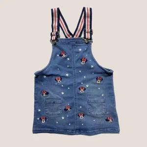 C&A Minnie Mouse Pinafore Denim Light Blue