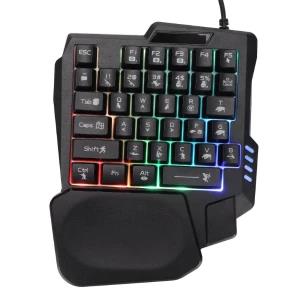One Hand Gaming Wired Keyboard Jedel K601 Keyboard