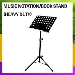 Black Music Stand 2 in 1 Dual-Use Desktop Book Stand - Music