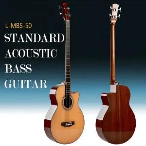 Natural Standard Semi Acoustic 4 String Bass Guitars