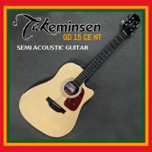 Neutral Takeminsen Semi Acoustic Guitar GD15CE Cutaway - Nat
