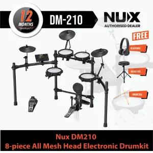 NUX DM-210 Digital Drum Set with Mesh Heads