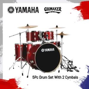 YAMAHA Gig Maker 5Pc Acoustic Drum Set ED 2202 Red