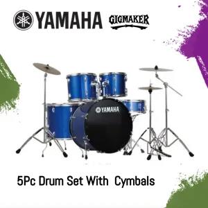 YAMAHA Gig maker 5Pc Acoustic Full Drum Set Blue