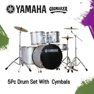 YAMAHA Gig maker 5Pc Acoustic Full Drum Set ED 2201 Silver