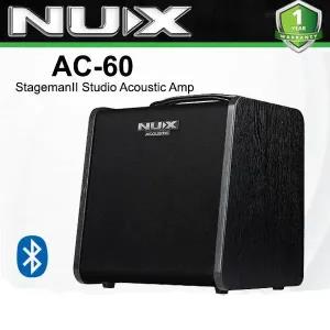 Black NUX AC-60 Stageman II Studio Acoustic Guitar Amplifier