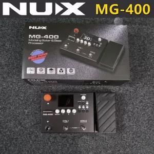 Black NuX MG-400 Modeling Guitar and Bass Floorboard Process