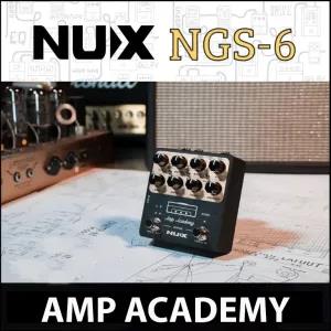 Black NUX NGS-6 Amp Academy Amp Modeler Guitar Pedal 1024 Sa