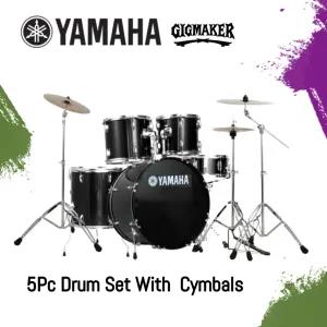 Black YAMAHA Gig maker 5Pc Acoustic Full Drum Set With Cymba